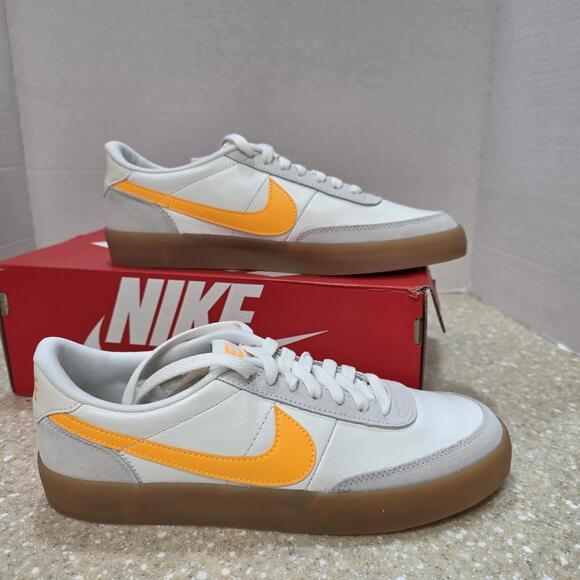 Nike Killshot 2 LeatherSail Laser Orange Gum White/Yellow Sneakers Men's S 9